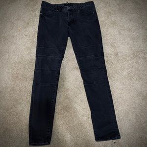 Forever 21 Black Biker Jeans